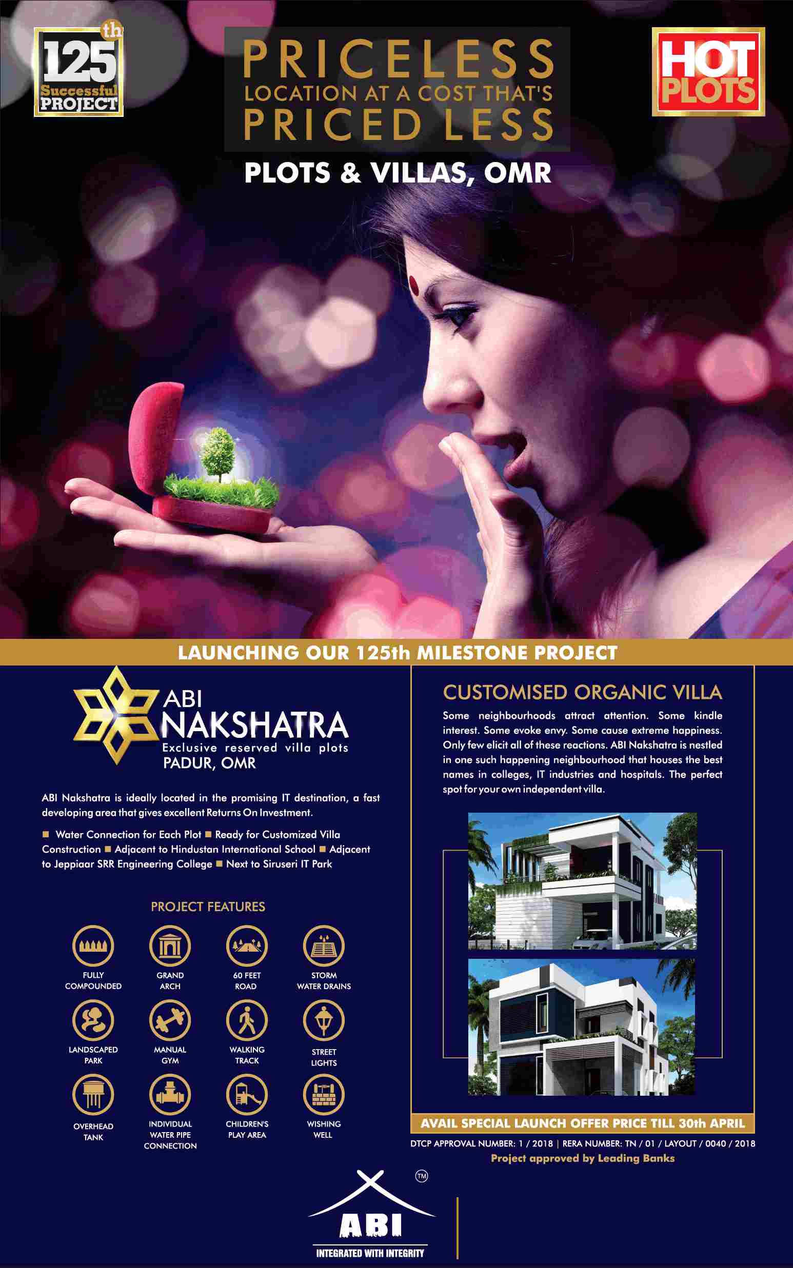 Live in customised organic villa at ABI Nakshatra in Chennai